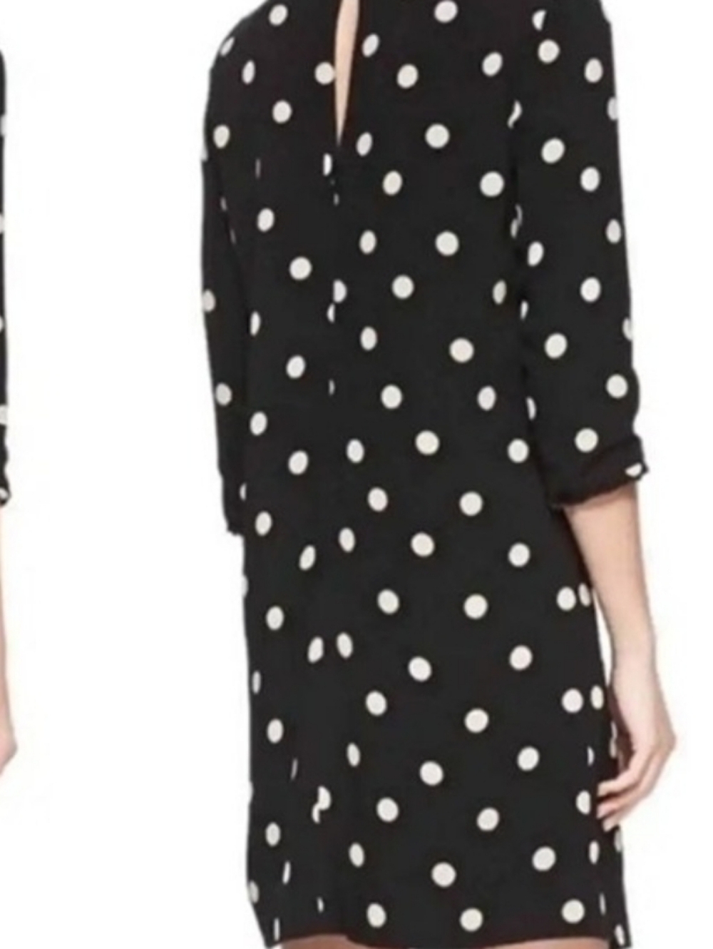 Kate Spade Silk  Black Polka Dot Dress Size 4 - Picture 2 of 13